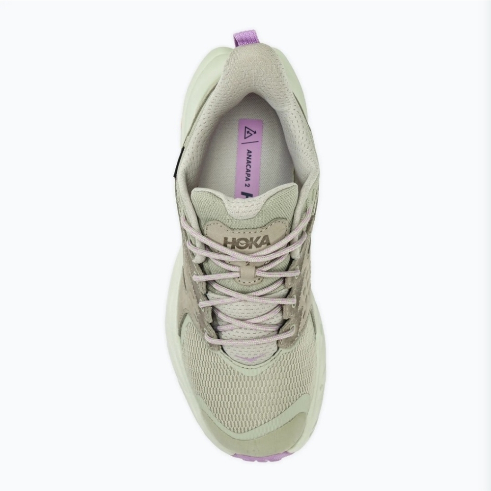 Hoka Women's Sage Green and Lavender Accent Trail Runner - Picture 5 of 12